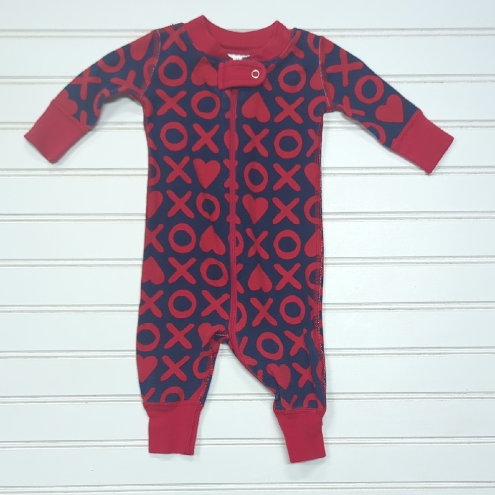 Hanna Andersson Red and Blue Footies Pajamas